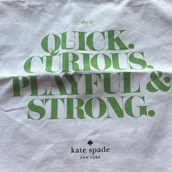 Kate Spade She is Quick Curious Playful and Strong Tote - Picture 3 of 10